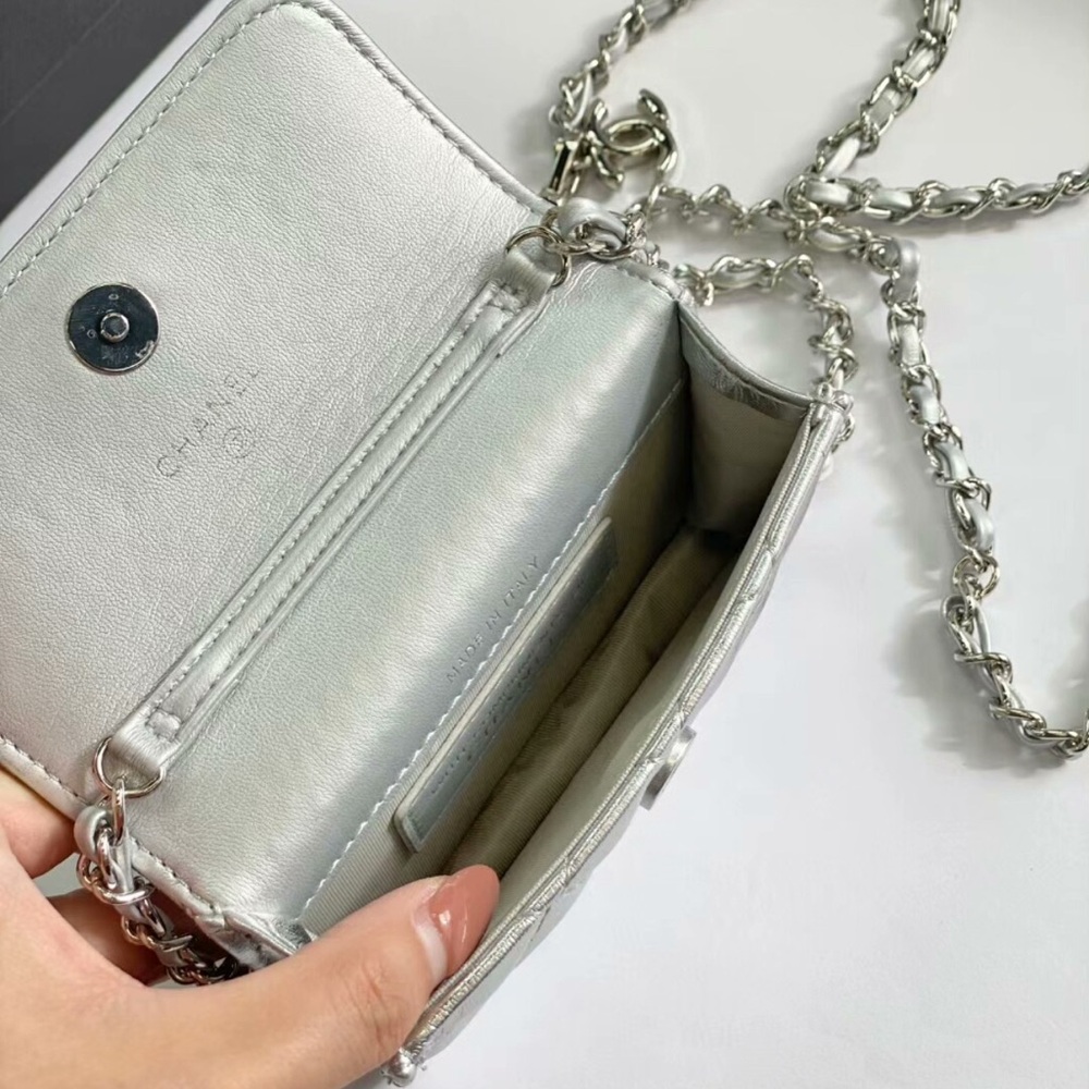 Mini Cosmetic Makeup Bag Pouch Clutch star Logo gift bag silver card bag - Picture 7 of 7